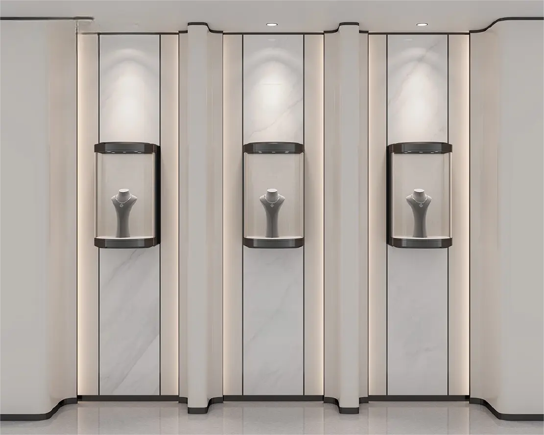 Custom Luxury Jewelry Wall Display Cabinet