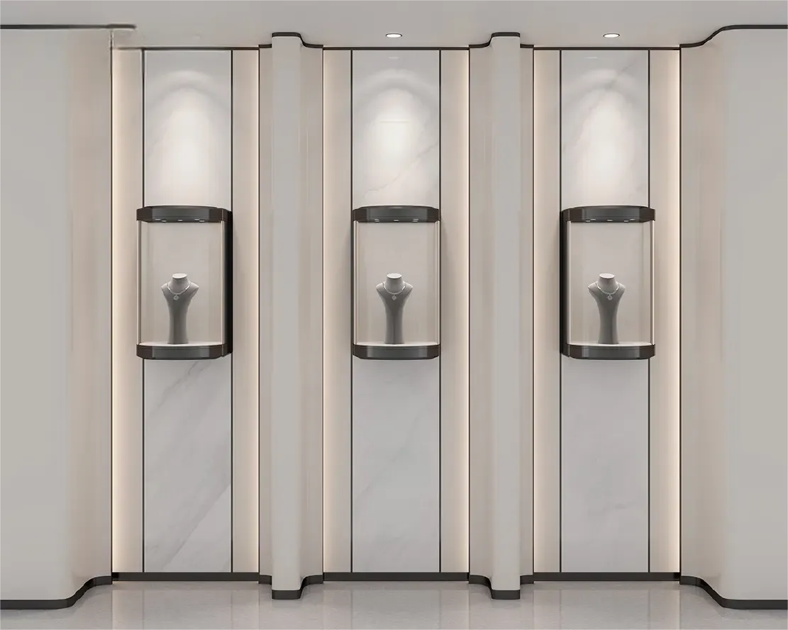Custom Luxury Jewelry Wall Display Cabinet