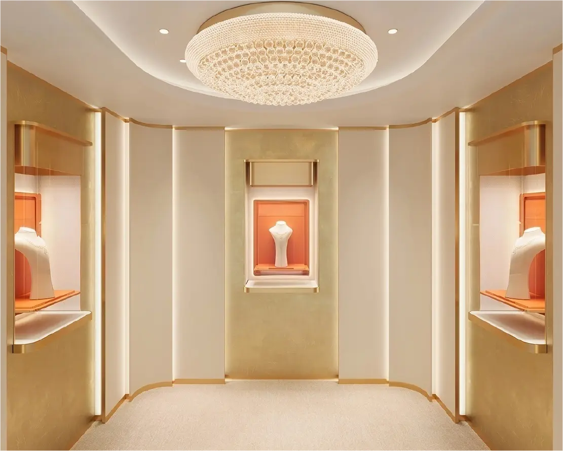 Custom Luxury Jewelry Wall Display Cabinet