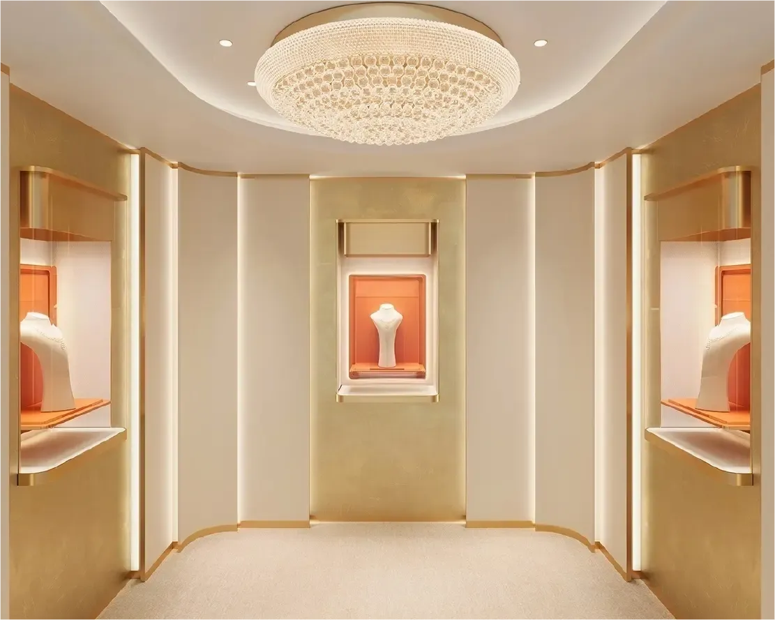 Custom Luxury Jewelry Wall Display Cabinet