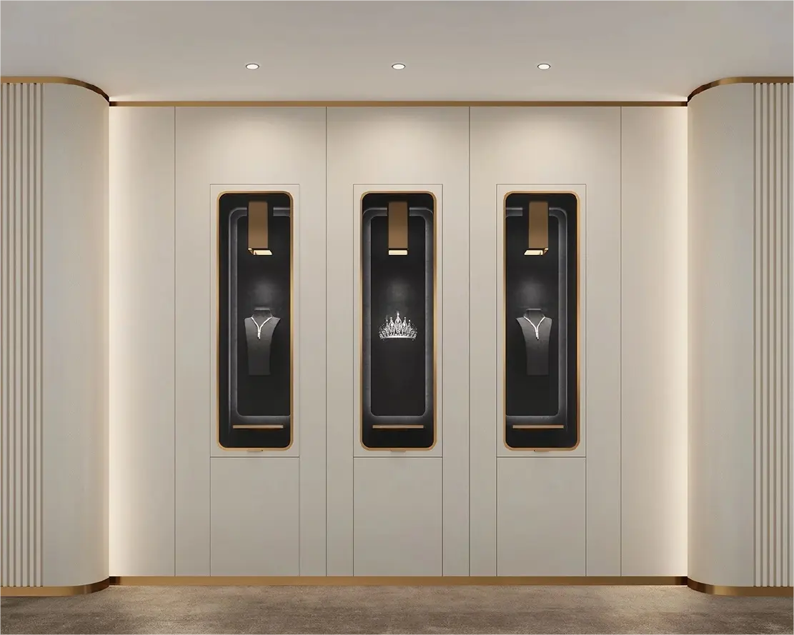 Custom Luxury Jewelry Wall Display Cabinet