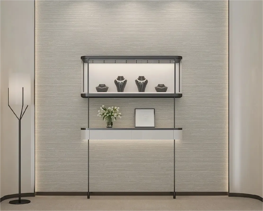 Custom Luxury Jewelry Wall Display Cabinet