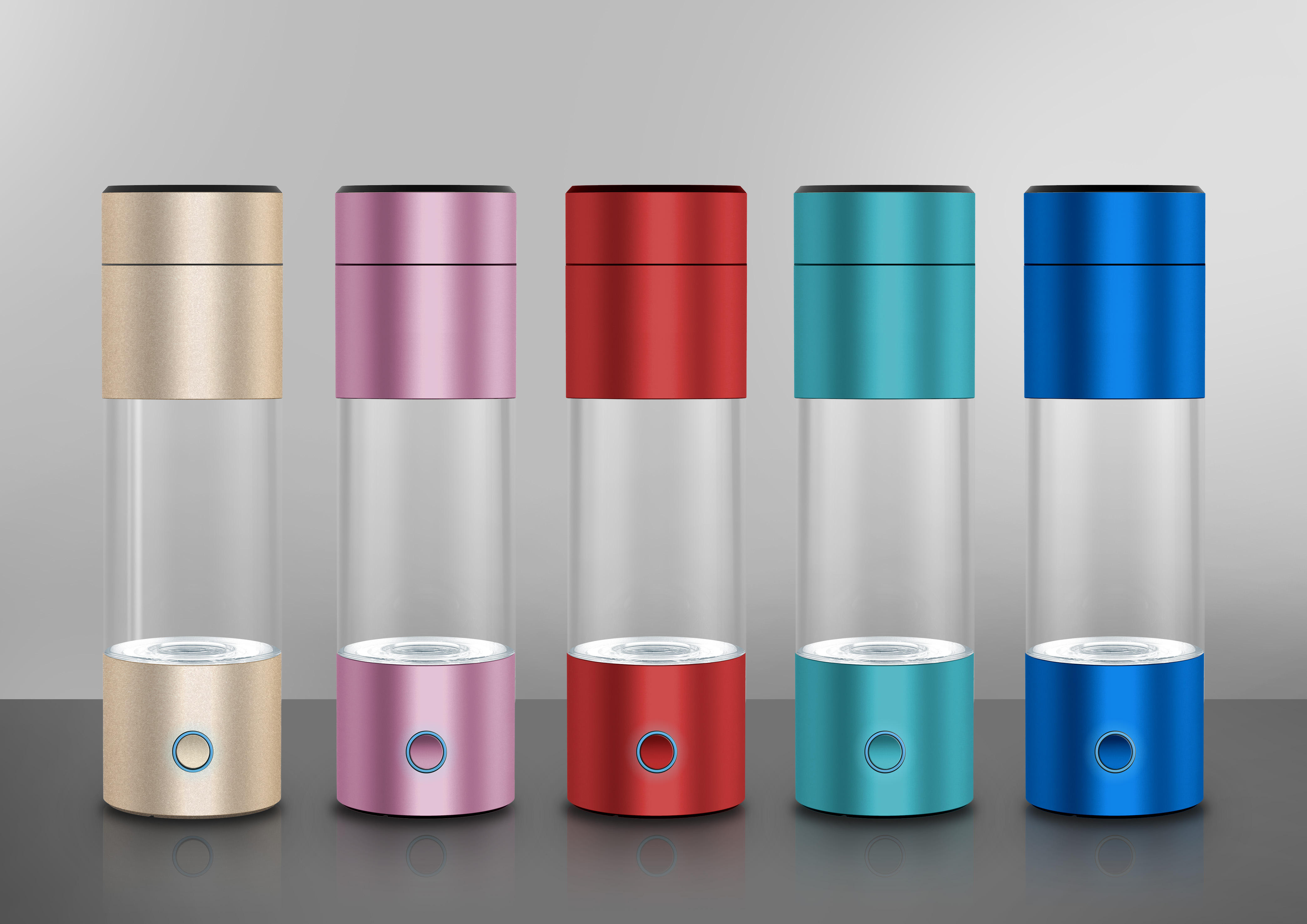 Aukewel Portable USB Rechargeable Water Electrolysis Ionizer Cup Hydrogen Water bottles  ABS-FQ-02C