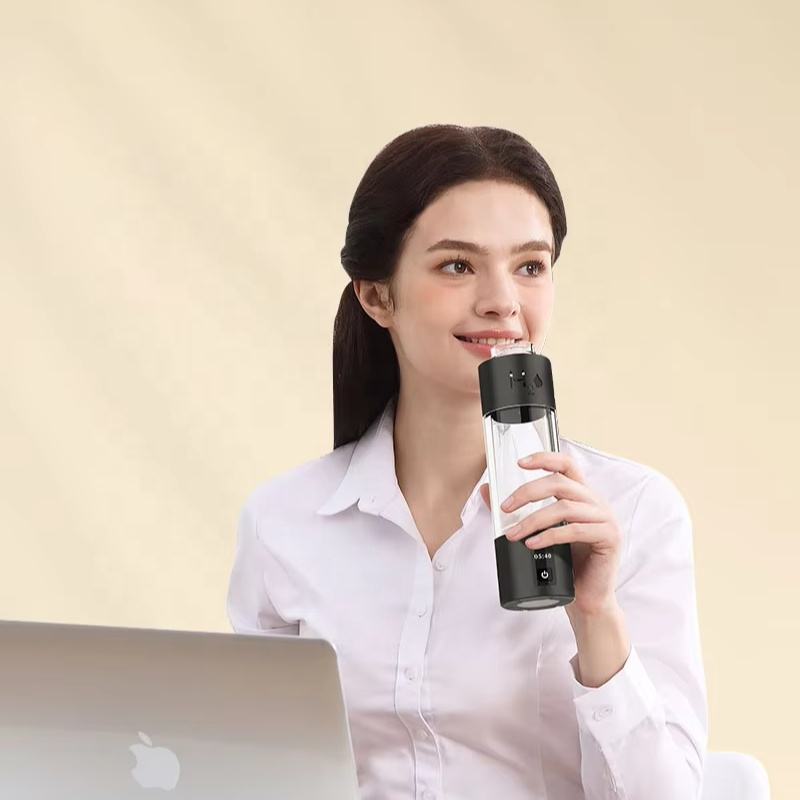 Factory Wholesale Hydrogen Water Bottles 270ml SPE Pem Water Electrolysis Hydrogen Generator Hydrogen Rich Ionizer Water Bottle Support Custom ABS-FQ-07A