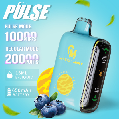 CRYSTAL MARY Pulse 10000 Puffs 20K Puffs Einweg-Vape E-Zigarette Dual Mesh Spirale