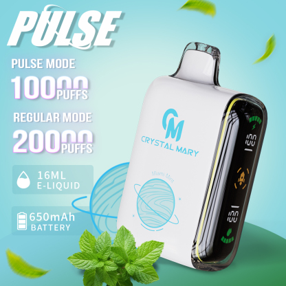 CRYSTAL MARY Pulse 10000 Puffs 20K Puffs Einweg-Vape E-Zigarette Dual Mesh Spirale