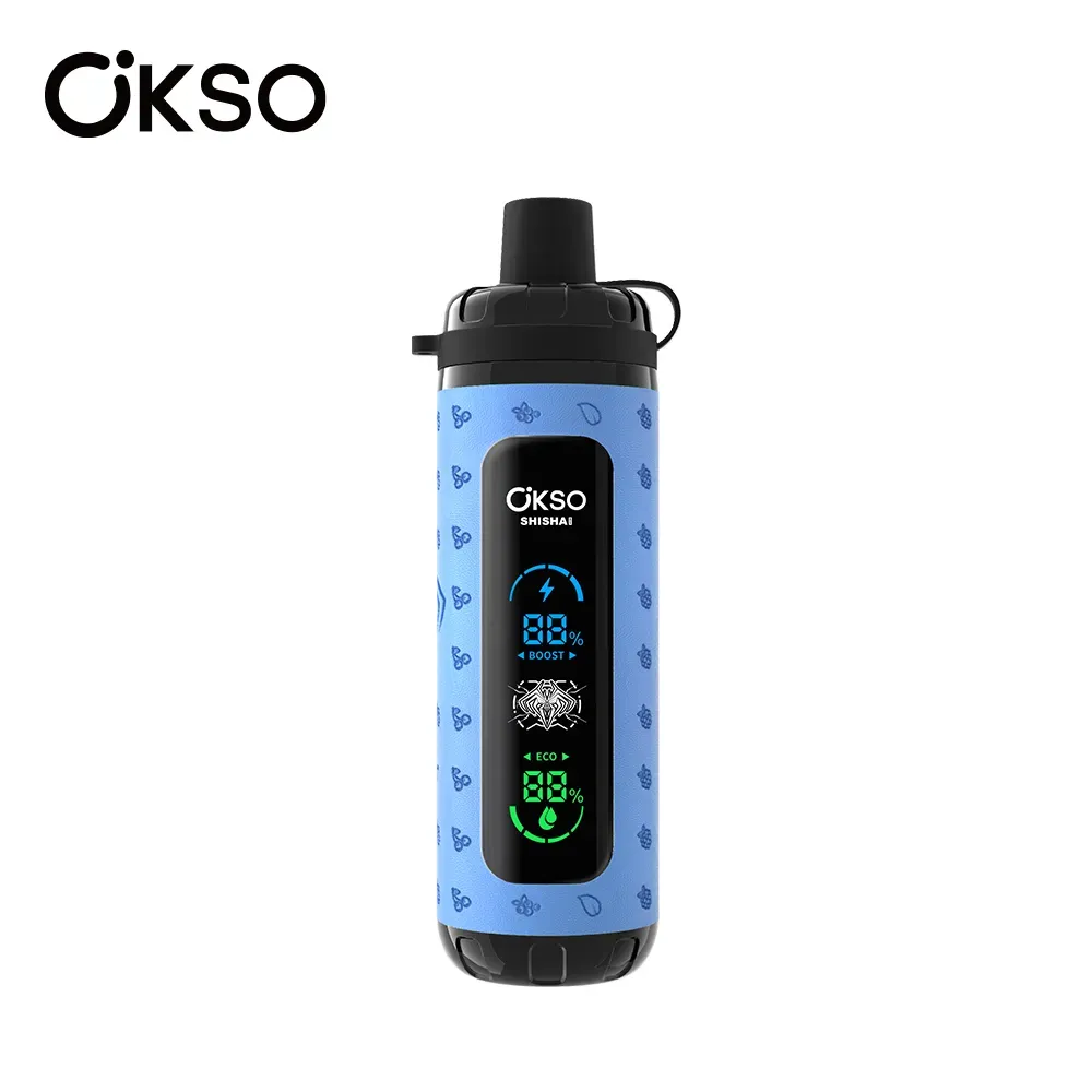 OKso Shisha Max 40k Disposable Vape 40000 Puffs Rechargeable Mesh Coil 0-5% Nicotine