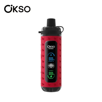 OKso Shisha Max 40k Disposable Vape 40000 Puffs Rechargeable Mesh Coil 0-5% Nicotine