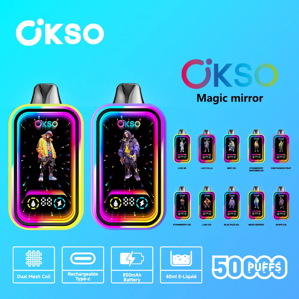 OKSO Magic Mirror 50000 Puffs Long-Lasting Vaping vape