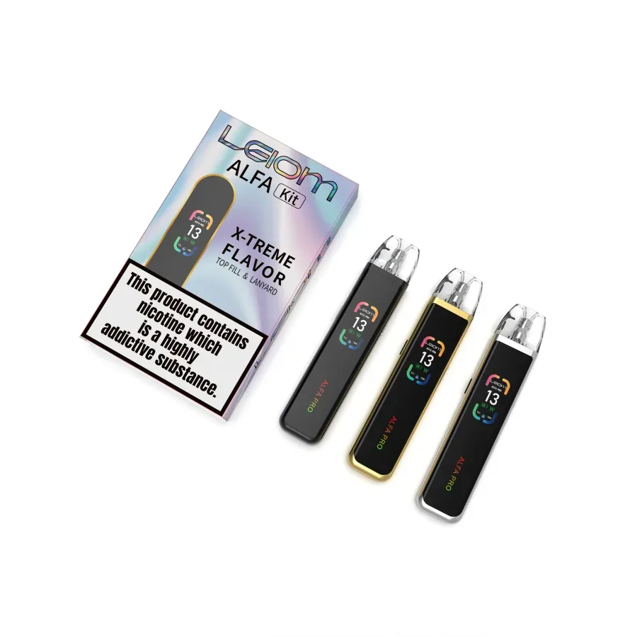 ALFA Pro X-TREME 1200mAh Vape - LEIOM - Rechargeable Type-C contains a 0.8 cartridge and a cord - 2ml