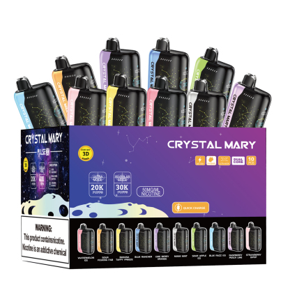 CRYSTAL MARY PulseX | 20K/30K Dual-Mode Disposable E-Cigarette | VPU Security System | 10 Popular Flavors