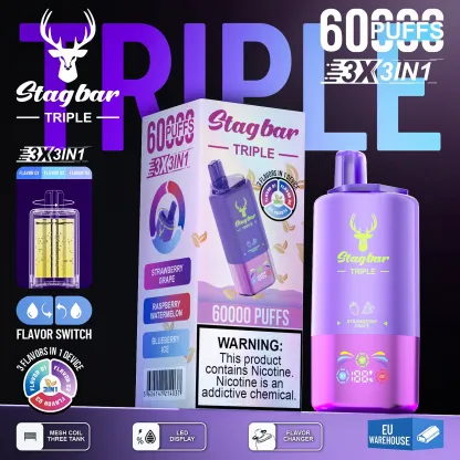 Star Bar Triple 60000 Puffs 3 IN 1 Disposable Vape