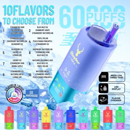 Star Bar Triple 60000 Puffs 3 IN 1 Disposable Vape