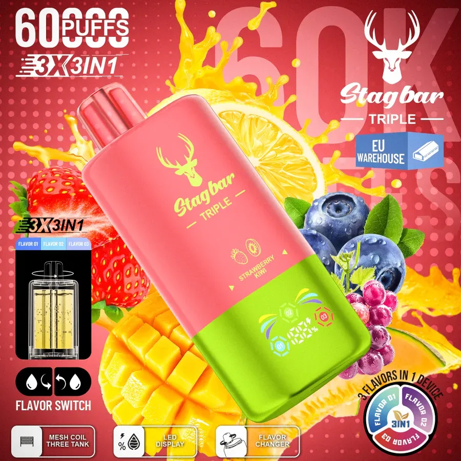 Star Bar Triple 60000 Puffs 3 IN 1 Disposable Vape
