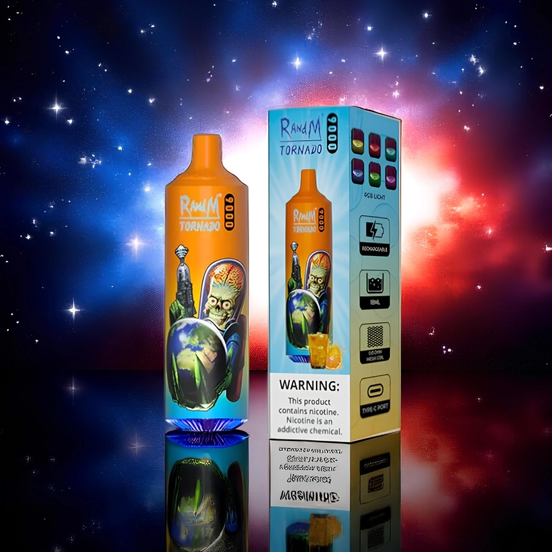 RandM Tornado 9000 Disposable Vape | 9K Puffs | RGB LED | Rechargeable 850mAh | 0-5% Nicotine | 33 Flavors | CloudovaVape