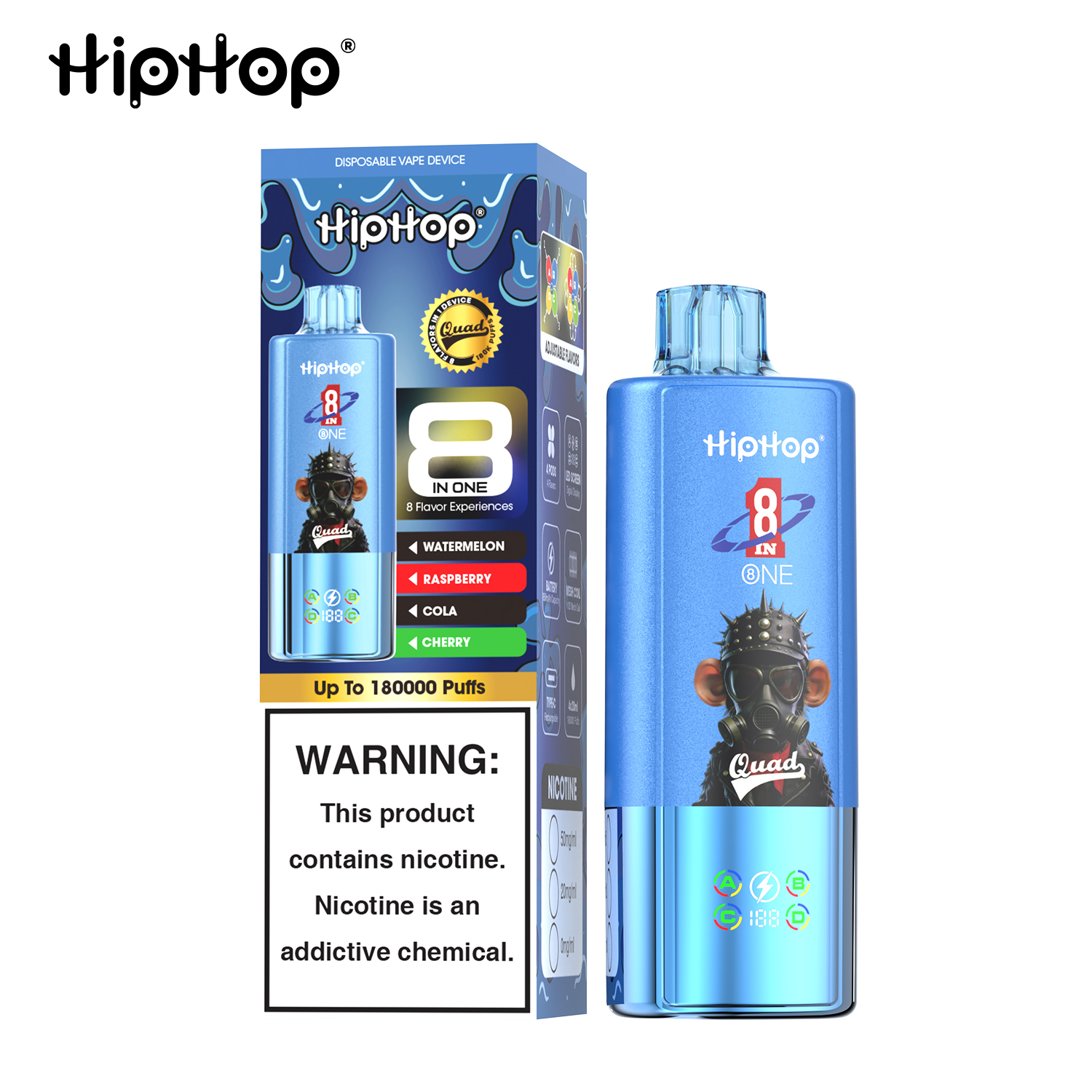 HipHop 8 in 1 180000 Puff