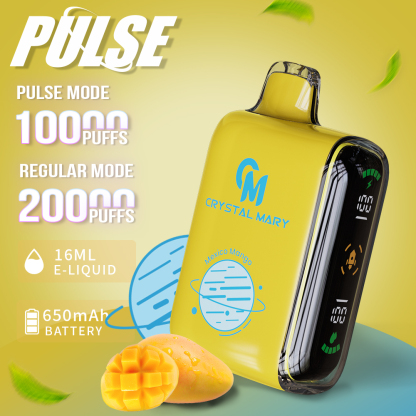 CRYSTAL MARY Pulse 10000 Puffs 20K Puffs Einweg-Vape E-Zigarette Dual Mesh Spirale