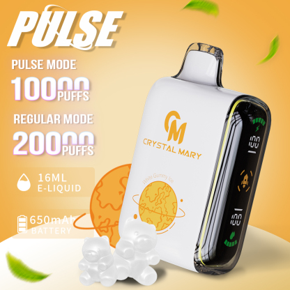 CRYSTAL MARY Pulse 10000 Puffs 20K Puffs Einweg-Vape E-Zigarette Dual Mesh Spirale