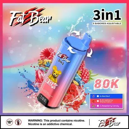 Fat Bear Triple 3 in 1 80000 Puffs Disposable Vape