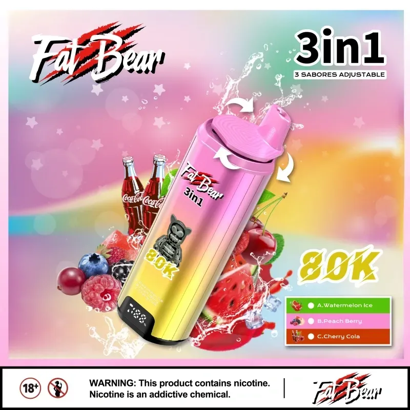 Fat Bear Triple 3 in 1 80000 Puffs Disposable Vape