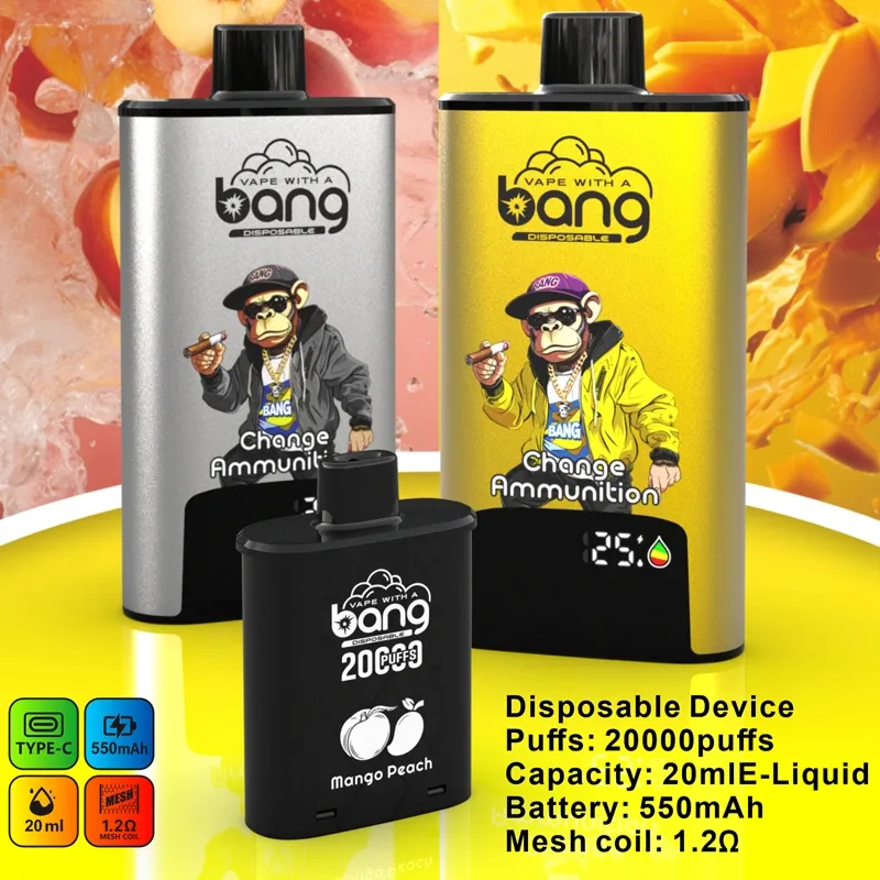 BANG 20000 Puffs DSK046 Change Cartridge Authentic Disposable Vape Low Nicotine Bulk Buy Wholesale