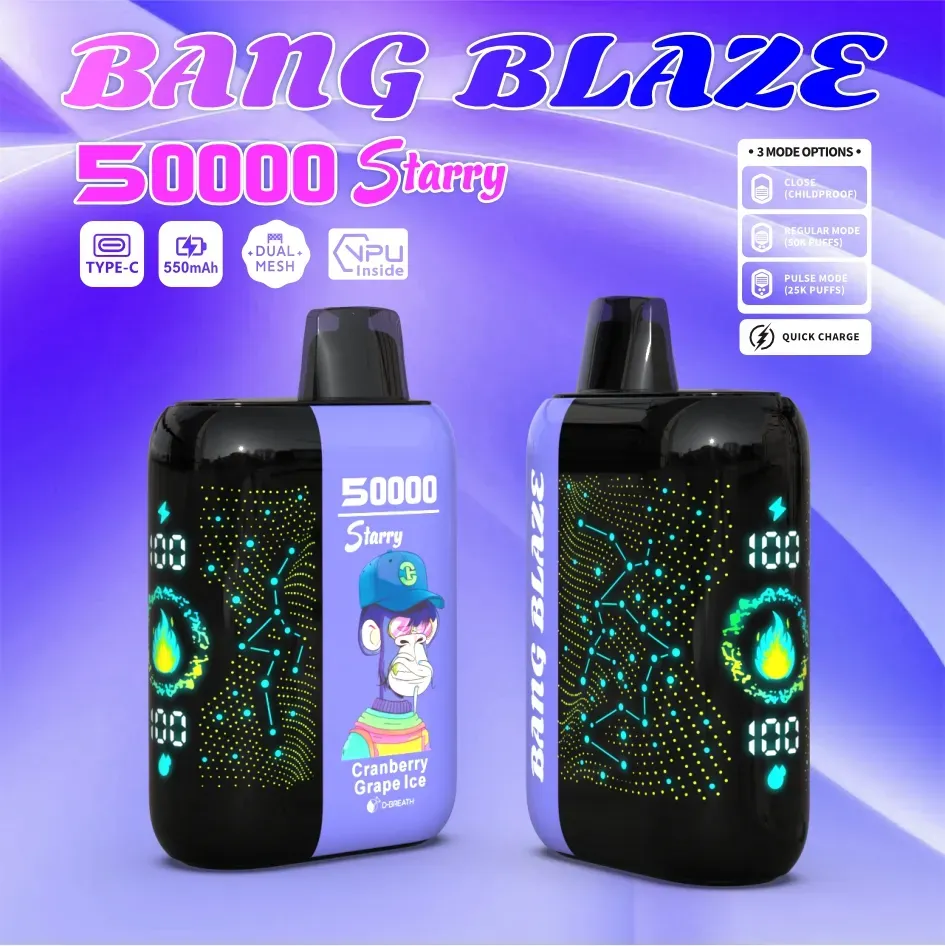 Bang Blaze 50000 Puffs – Starry Screen Disposable Vape