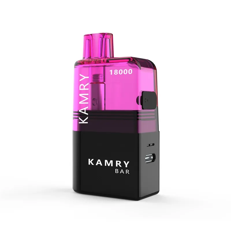 Kamry Bar 18000 Puffs Refillable Vape Kit Wholesale | 500mAh Rechargeable Battery & 10ml Pod | Customizable & Reusable Vape Device | CloudovaVape