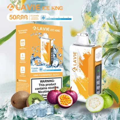 Lavie Ice King 50000 Puffs Disposable Vape | 850mAh Rechargeable Battery | 5% Nicotine | 5-Level Cooling Control - CloudovaVape