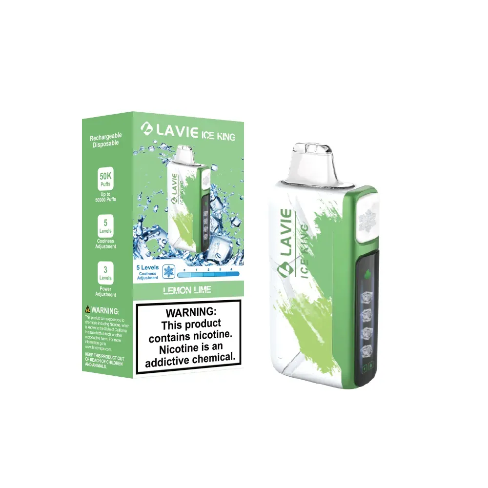 Lavie Ice King 50000 Puffs Disposable Vape | 850mAh Rechargeable Battery | 5% Nicotine | 5-Level Cooling Control - CloudovaVape