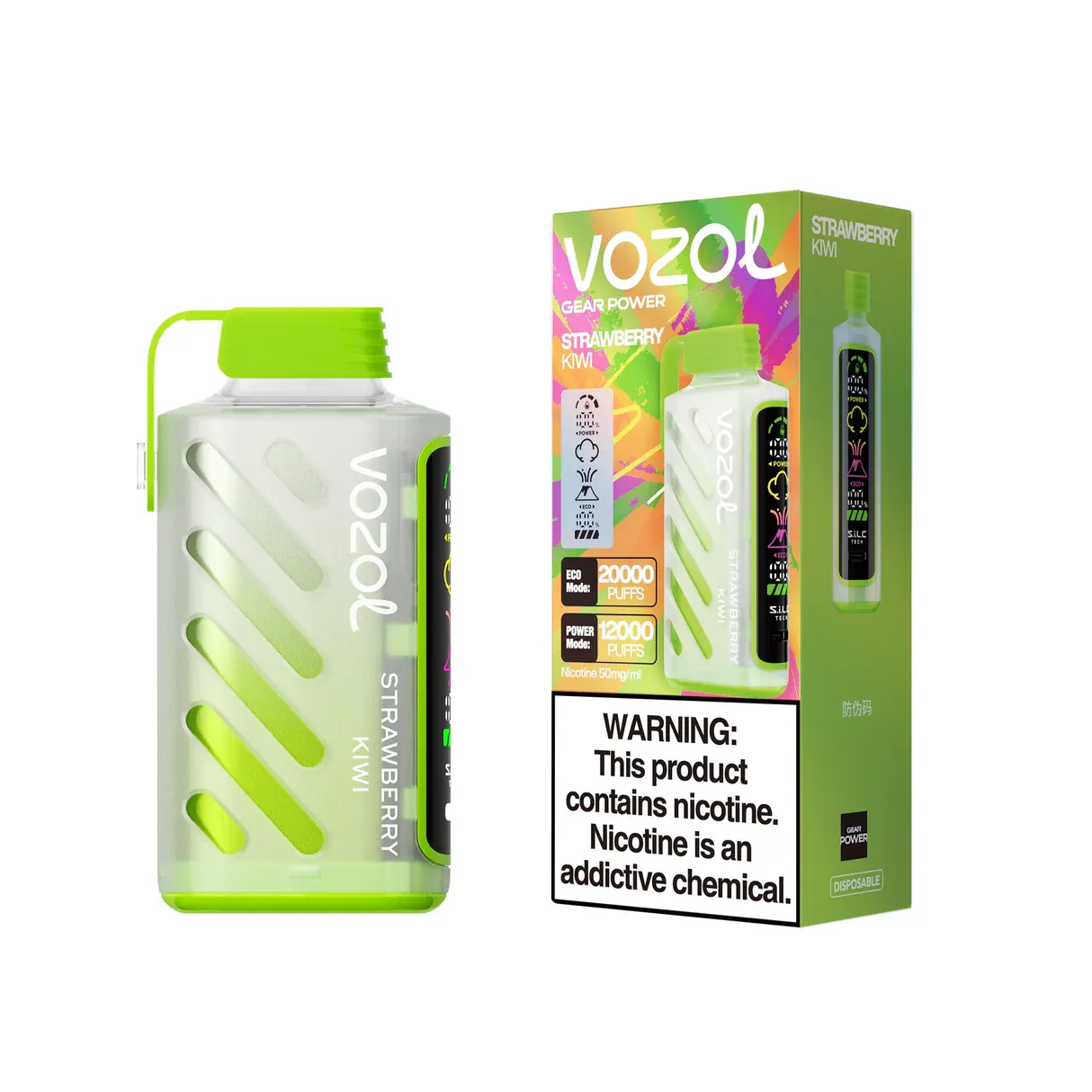 VOZOL Gear Power 20K Puffs Disposable Vape | 20000 Puffs, Rechargeable 650mAh Battery, Smart LED Display & Dual Power Modes | Wholesale - CloudovaVape