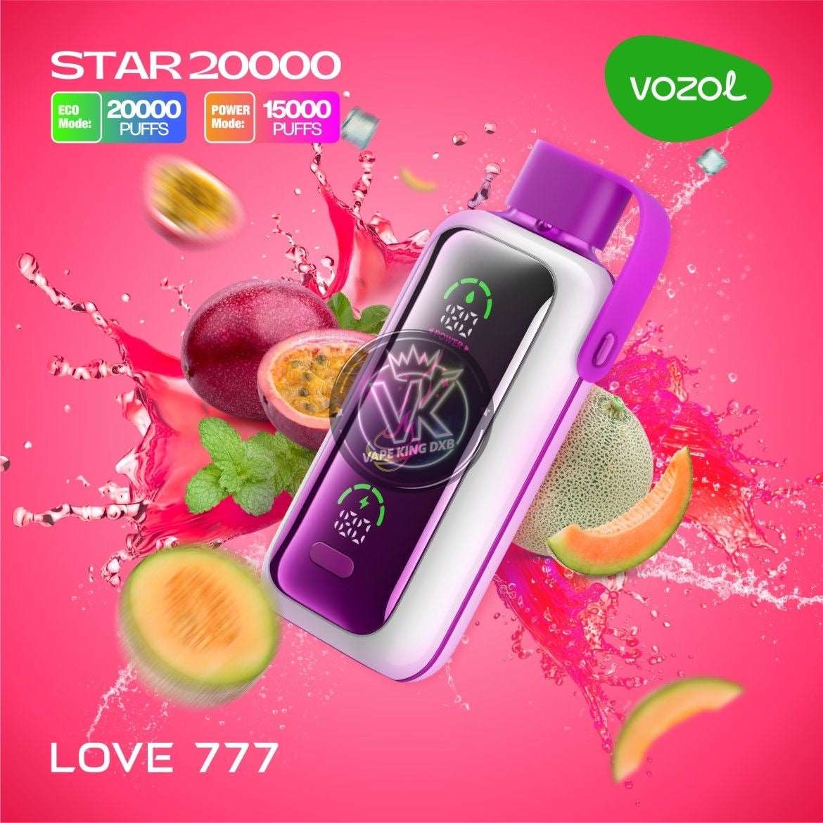 Vozol Star 20000 Puffs Disposable Vape | Dual Mesh Coil | Rechargeable Vape with Mirror Screen & Dual Mode | Wholesale - CloudovaVape