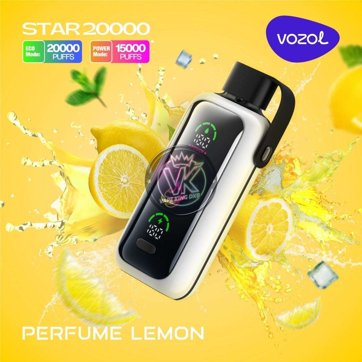 Vozol Star 20000 Puffs Disposable Vape | Dual Mesh Coil | Rechargeable Vape with Mirror Screen & Dual Mode | Wholesale - CloudovaVape