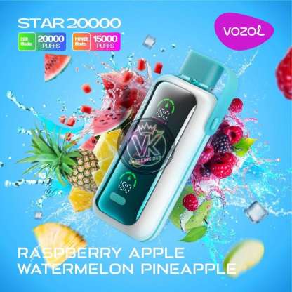 Vozol Star 20000 Puffs Disposable Vape | Dual Mesh Coil | Rechargeable Vape with Mirror Screen & Dual Mode | Wholesale - CloudovaVape