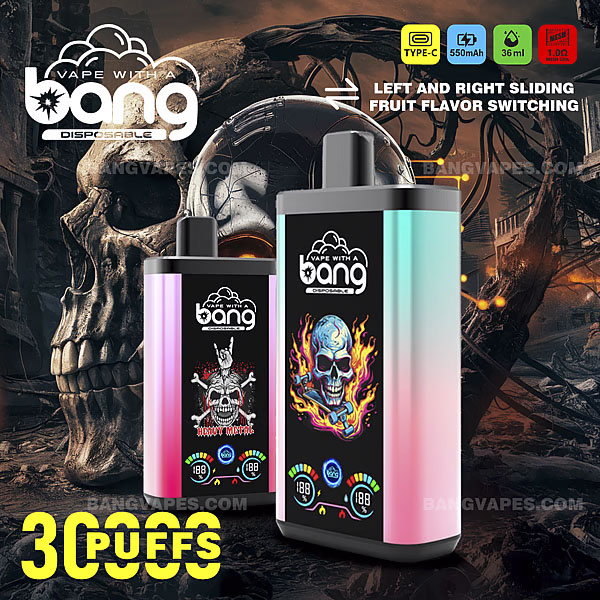 Bang 30K Pro Disposable Vape – 30,000 Puffs with Dual-Flavor Switching