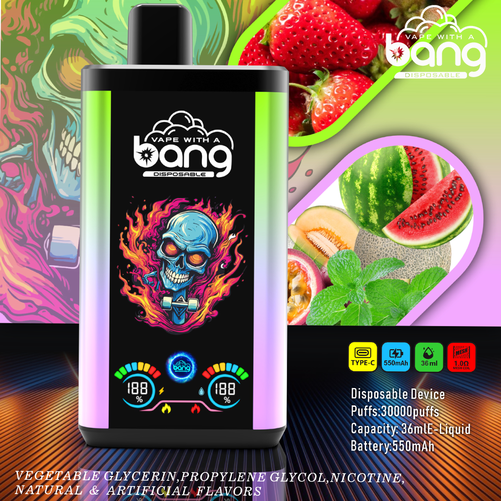 Bang 30K Pro Disposable Vape – 30,000 Puffs with Dual-Flavor Switching