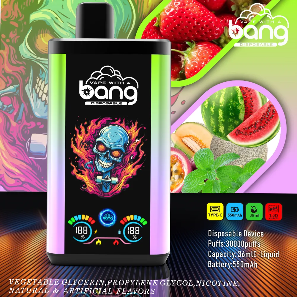 Bang 30K Pro Disposable Vape – 30,000 Puffs with Dual-Flavor Switching