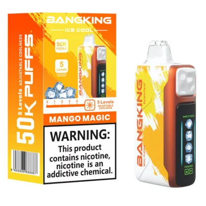 Bang King 50000 Puffs Ice Cool Disposable Vape – 5-Level Adjustable Coolness & Rechargeable Battery | Bulk Vape Wholesale at CloudovaVape