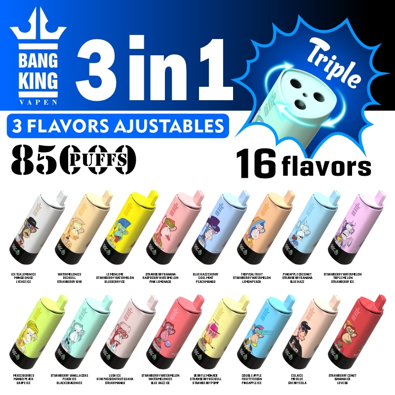 Bang King Triple 85000 puffs 3-in-1 Disposable Vape. Cash on delivery!