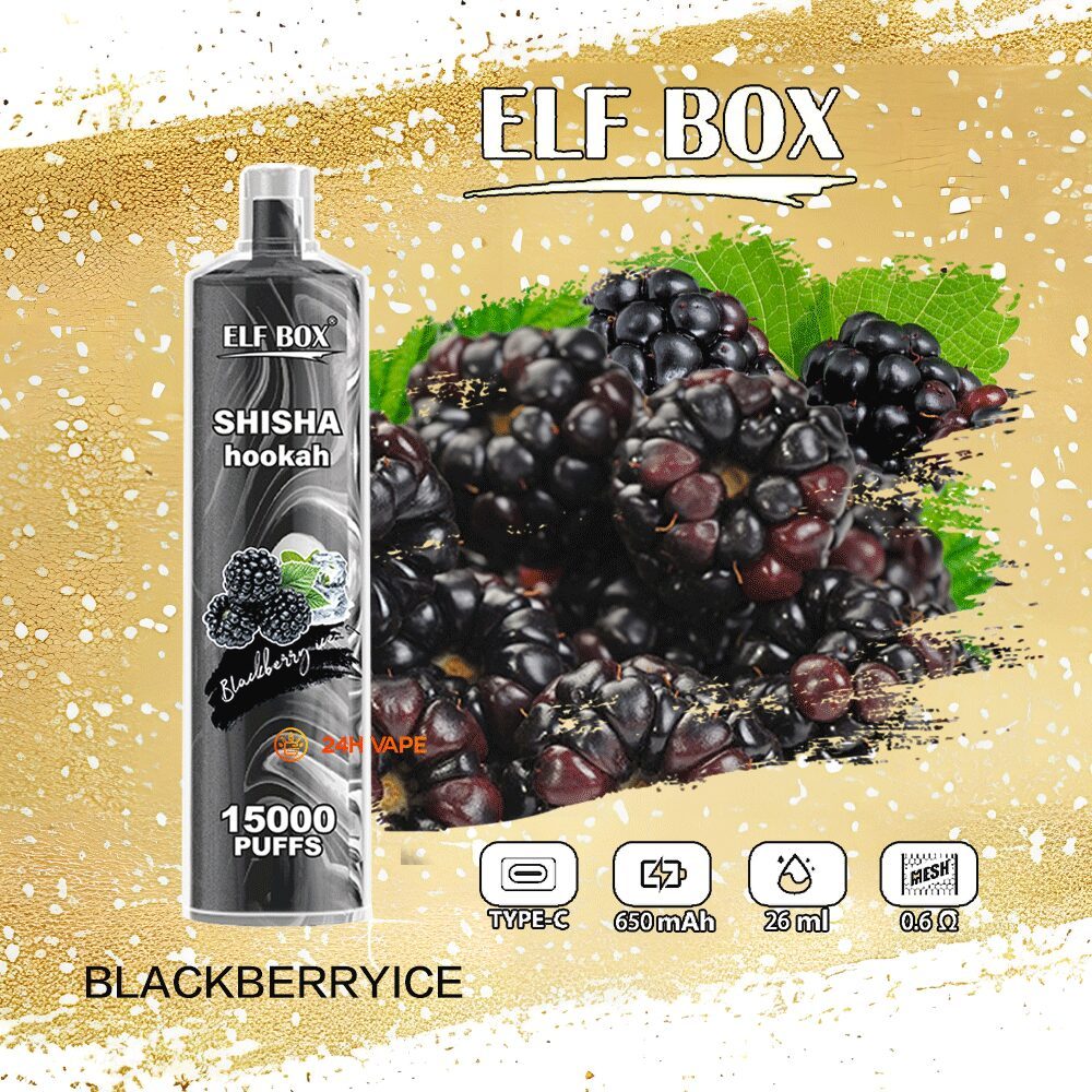 ELF BOX LS15000 Puff Shisha Hookah Disposable Vape | 0% 2% 5% Nicotine | 600mAh Rechargeable Mesh Coil | Wholesale - CloudovaVape