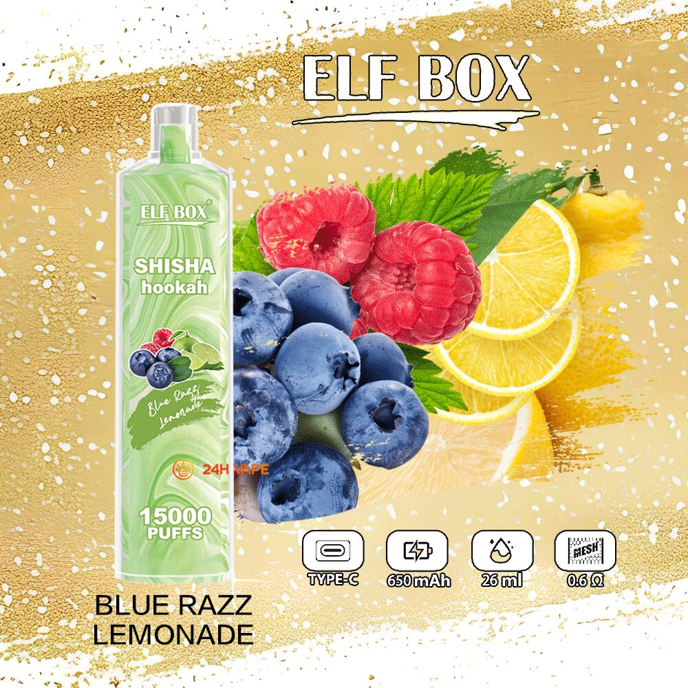 ELF BOX LS15000 Puff Shisha Hookah Disposable Vape | 0% 2% 5% Nicotine | 600mAh Rechargeable Mesh Coil | Wholesale - CloudovaVape