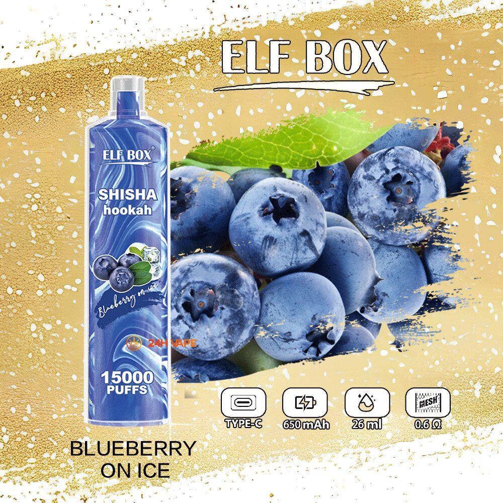 ELF BOX LS15000 Puff Shisha Hookah Disposable Vape | 0% 2% 5% Nicotine | 600mAh Rechargeable Mesh Coil | Wholesale - CloudovaVape