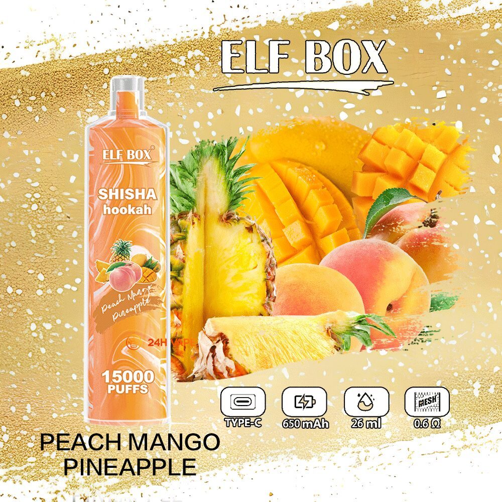 ELF BOX LS15000 Puff Shisha Hookah Disposable Vape | 0% 2% 5% Nicotine | 600mAh Rechargeable Mesh Coil | Wholesale - CloudovaVape