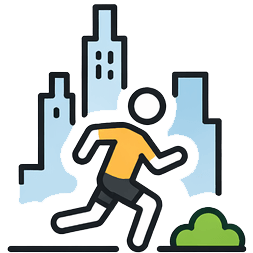 Running training icon