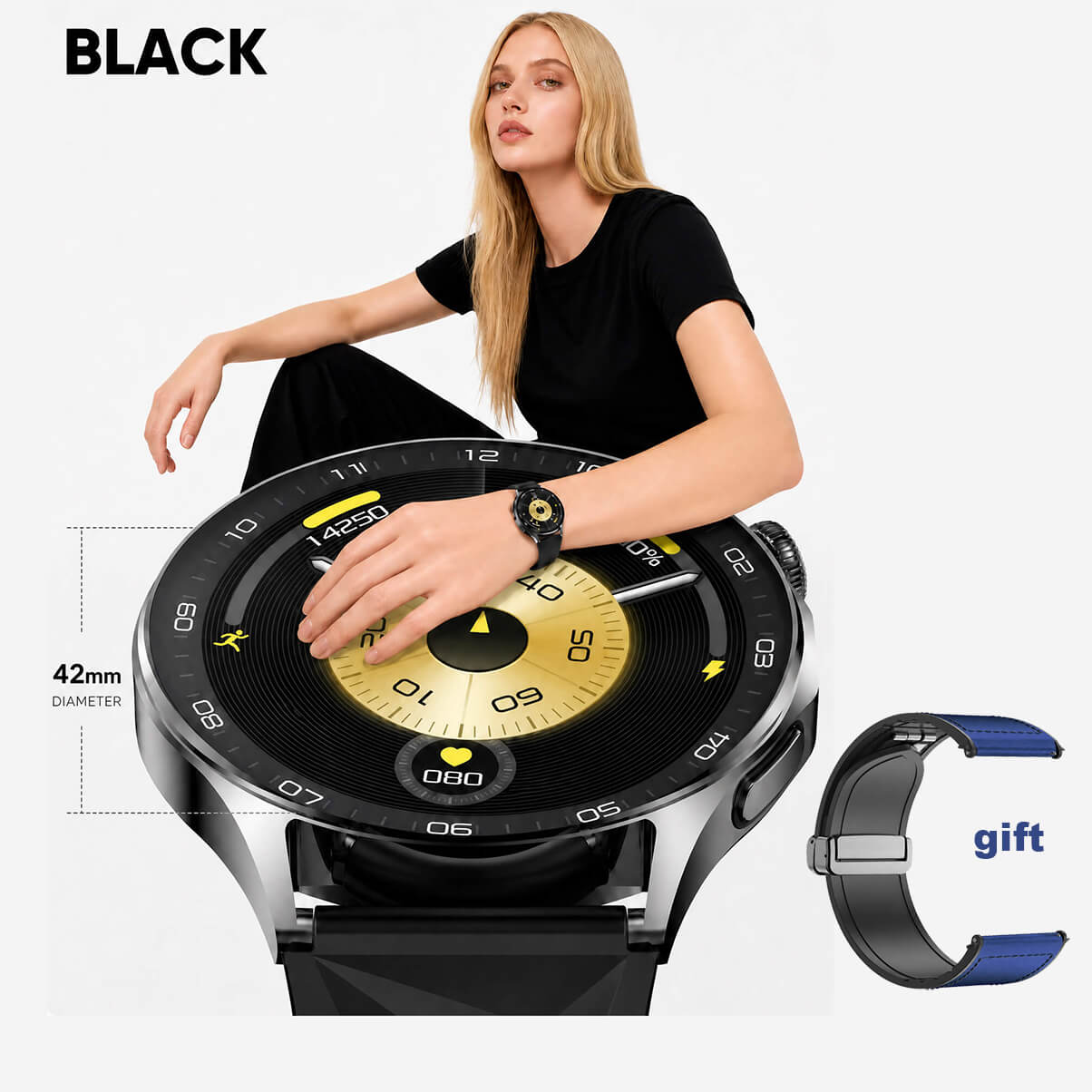 Aegis M6 Health Monitoring Smartwatch  Powered by  PPG Technology 