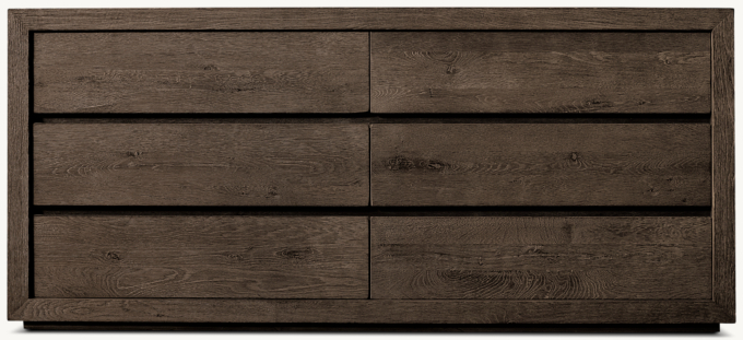 Drifted Reclaimed Oak 6-Drawer Dresser