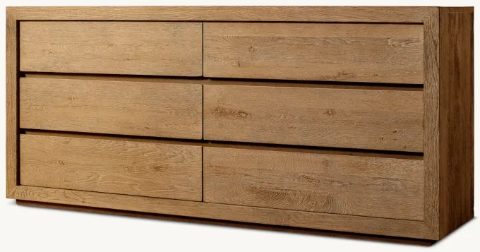 Drifted Reclaimed Oak 6-Drawer Dresser