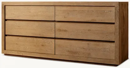 Drifted Reclaimed Oak 6-Drawer Dresser
