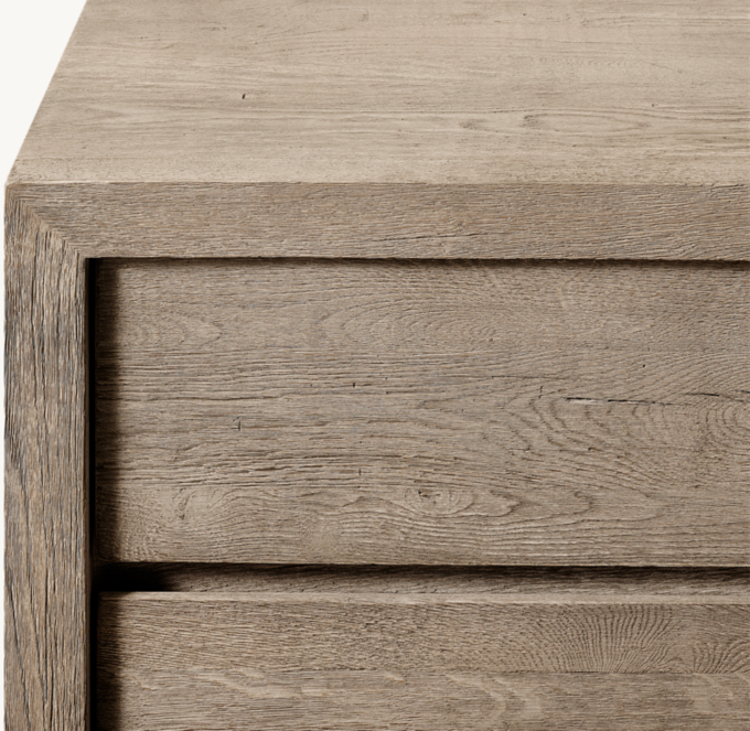 Drifted Reclaimed Oak 6-Drawer Dresser