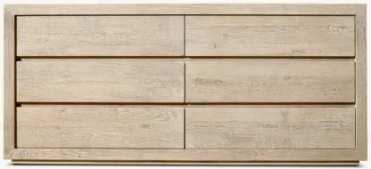 Drifted Reclaimed Oak 6-Drawer Dresser