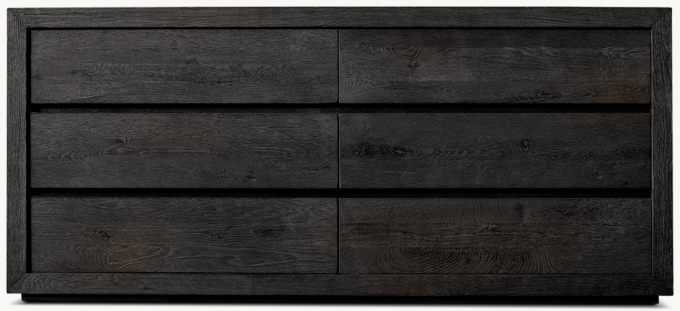 Drifted Reclaimed Oak 6-Drawer Dresser